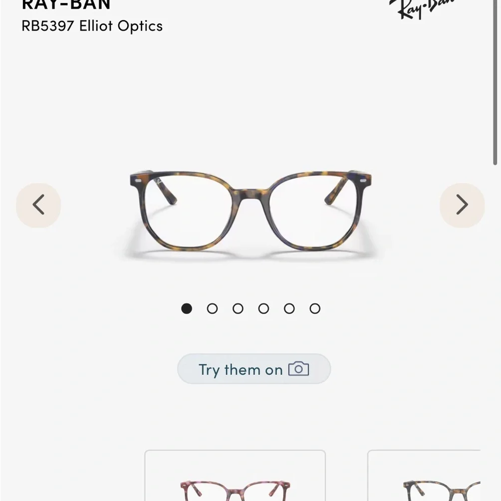 Ray Ban Elliot Tortoiseshell Glasses with Case